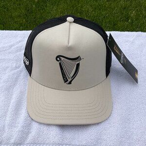 Guinness Premium Black & Beige Harp Hat, New